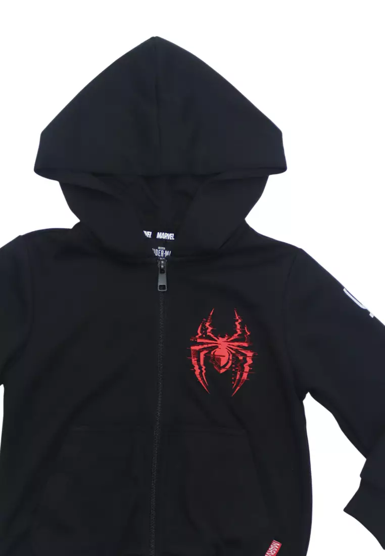 Boys Licensed Graphic Hooded Jacket "Spidey Glitch"