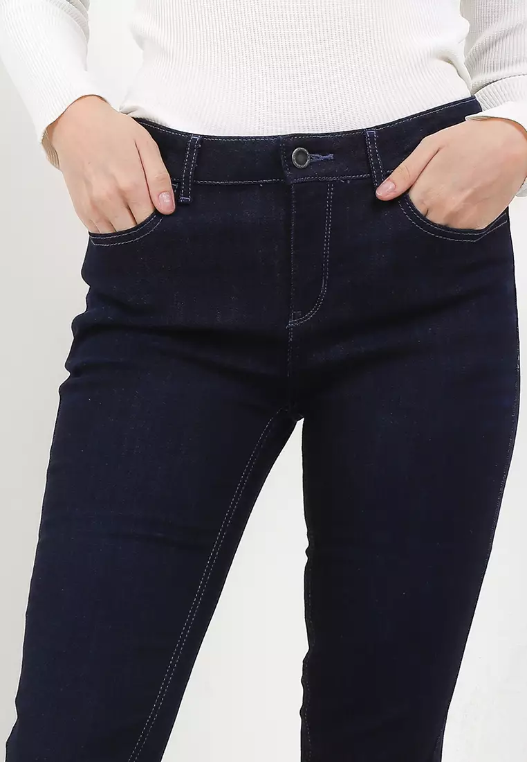 Women's Mid Rise Jeans (Super Stretch)