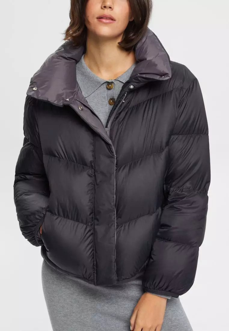 ESPRIT - Padded Hooded Jacket at our online shop
