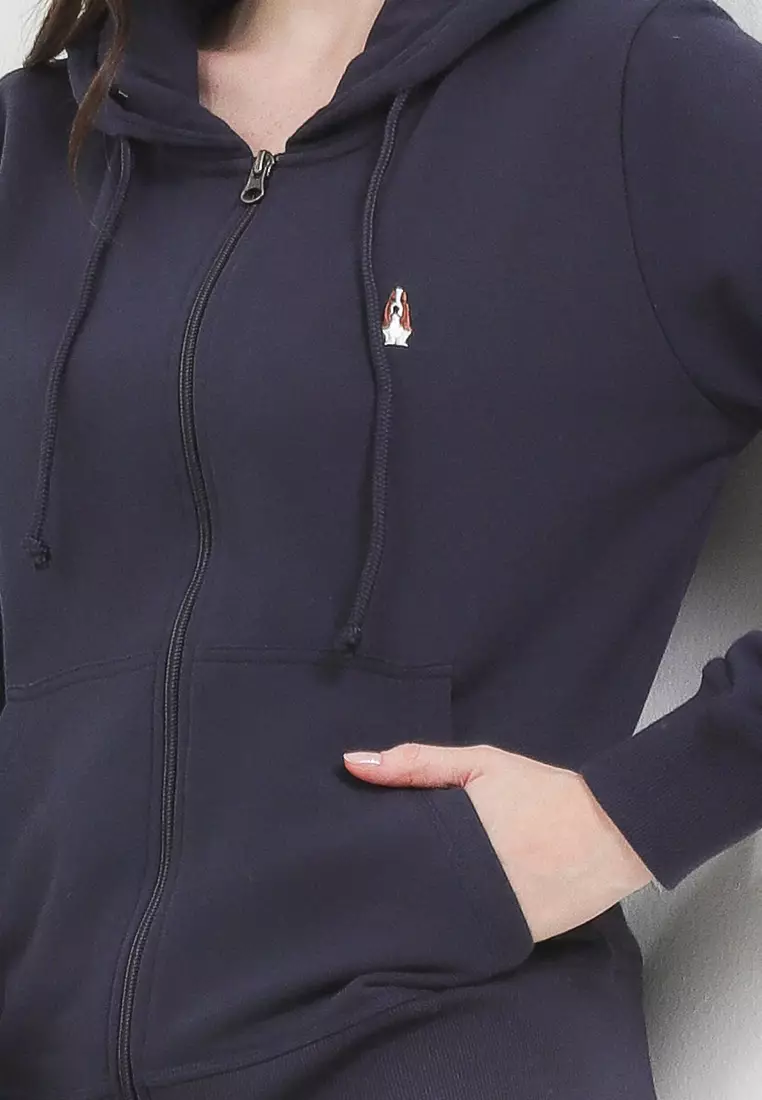 Kaina Hoodie Zipped Sweatshirt