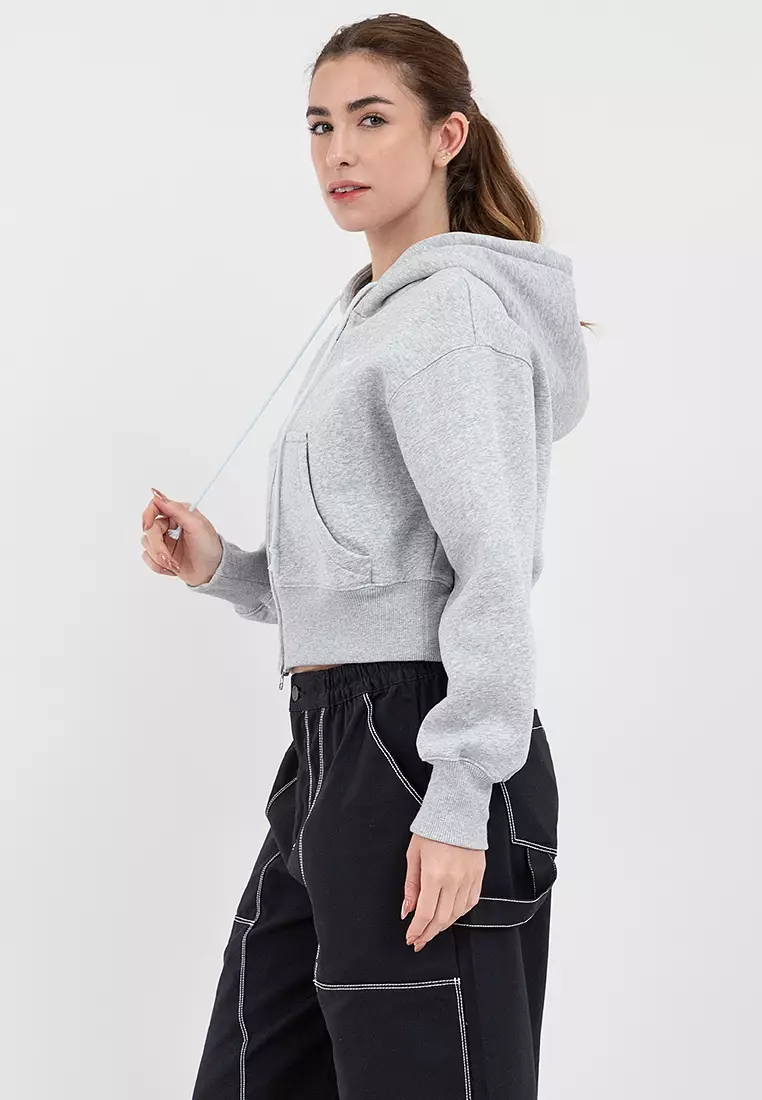 Phoenix Fleece Full-Zip Cropped Hoodie
