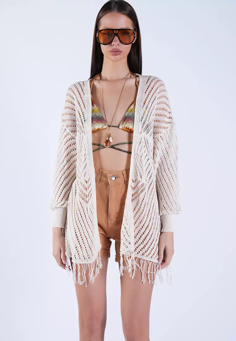 Openwork Beach Cardigan