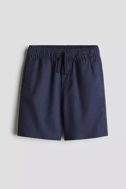 Linen-blend shorts