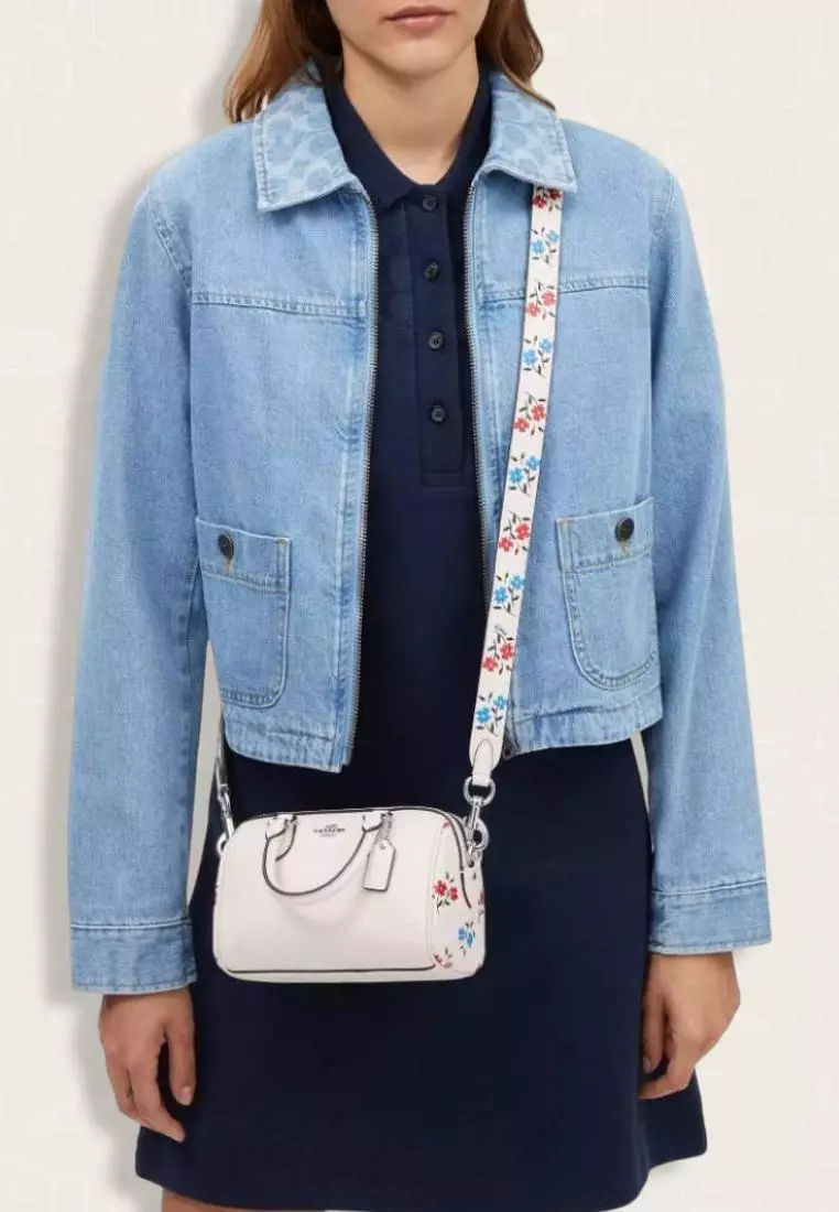 Coach Mini Rowan Crossbody With Floral Print Chalk Multi