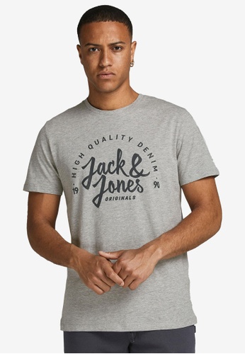 Jack & Jones grey Kimbel Short Sleeves Tee A3A05AA38AEC46GS_1