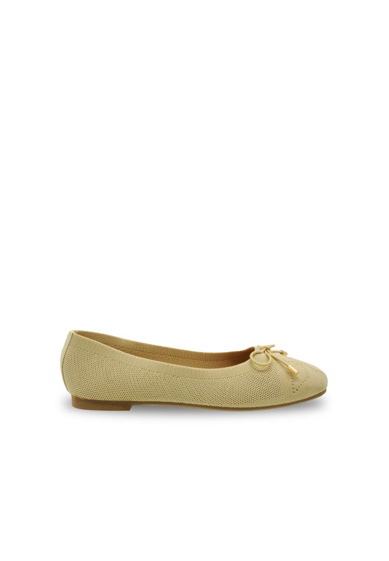 Noveni Slip On Laser Cut Textile Casual Flats