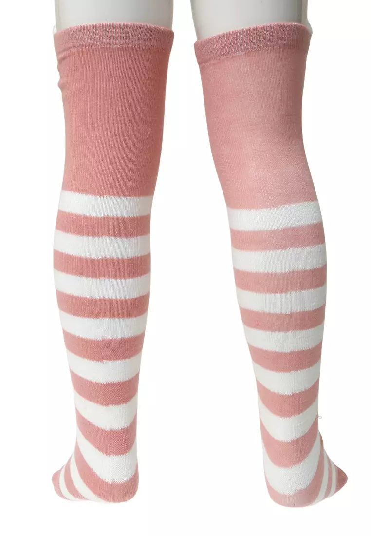 Candie Kaos Kaki Panjang Anak Perempuan Pinky Bunny Kids Long Socks Material Cotton ORIGINAL - Pink