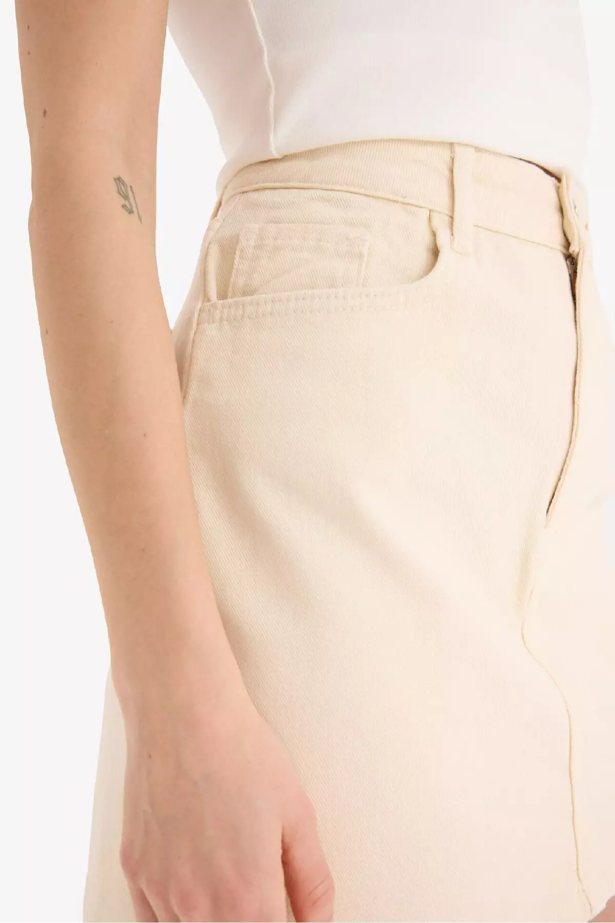 Coool Normal Waist Gabardine Mini Skirt E5346Ax25Sp