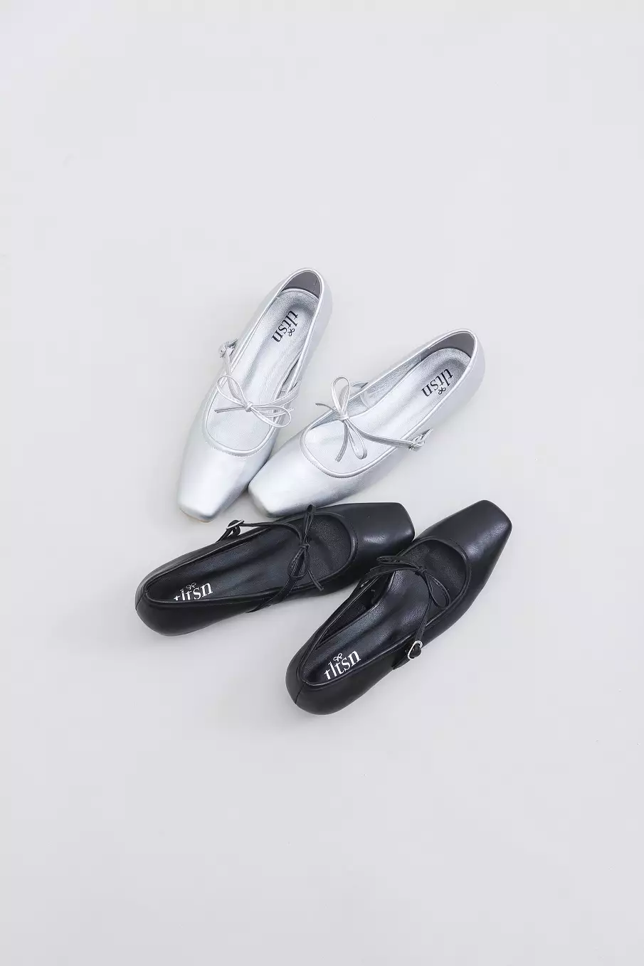 The Little Things She Needs - AGNES Flatshoes Sepatu Heels Wanita Silver