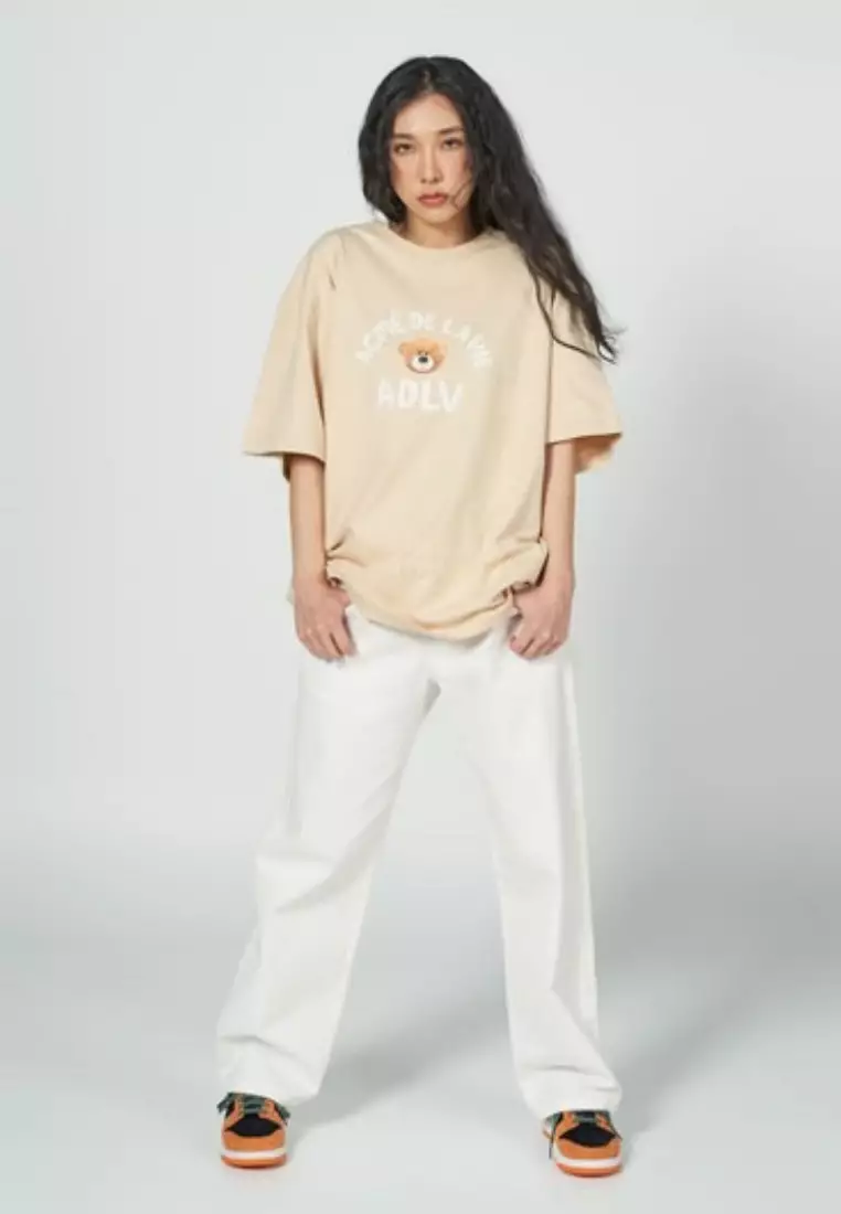 ADLV TEDDY BEAR (BEAR DOLL) SHORT SLEEVE T-SHIRT BEIGE