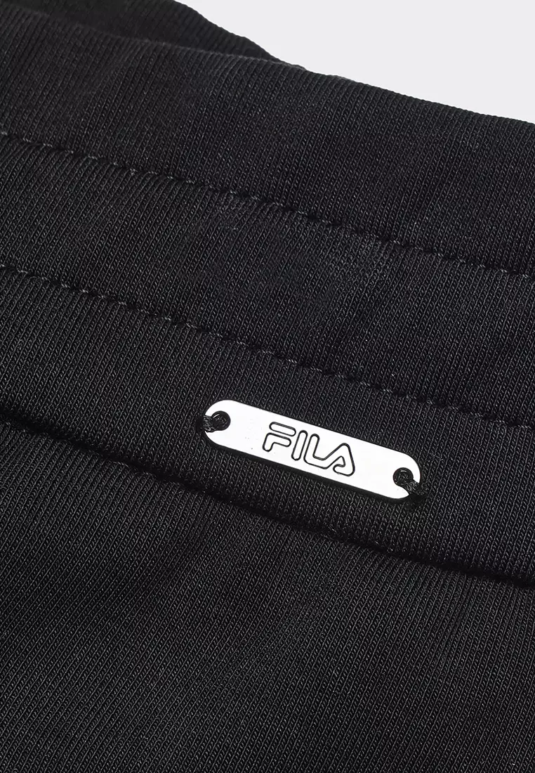 FILA CORE LIFESTYLE WHITE MILAN DESIGN WEEK Women Knit Pants (Black)