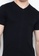 Puritan black V-Neck Colored T-Shirt B877DAA1CEE120GS_3