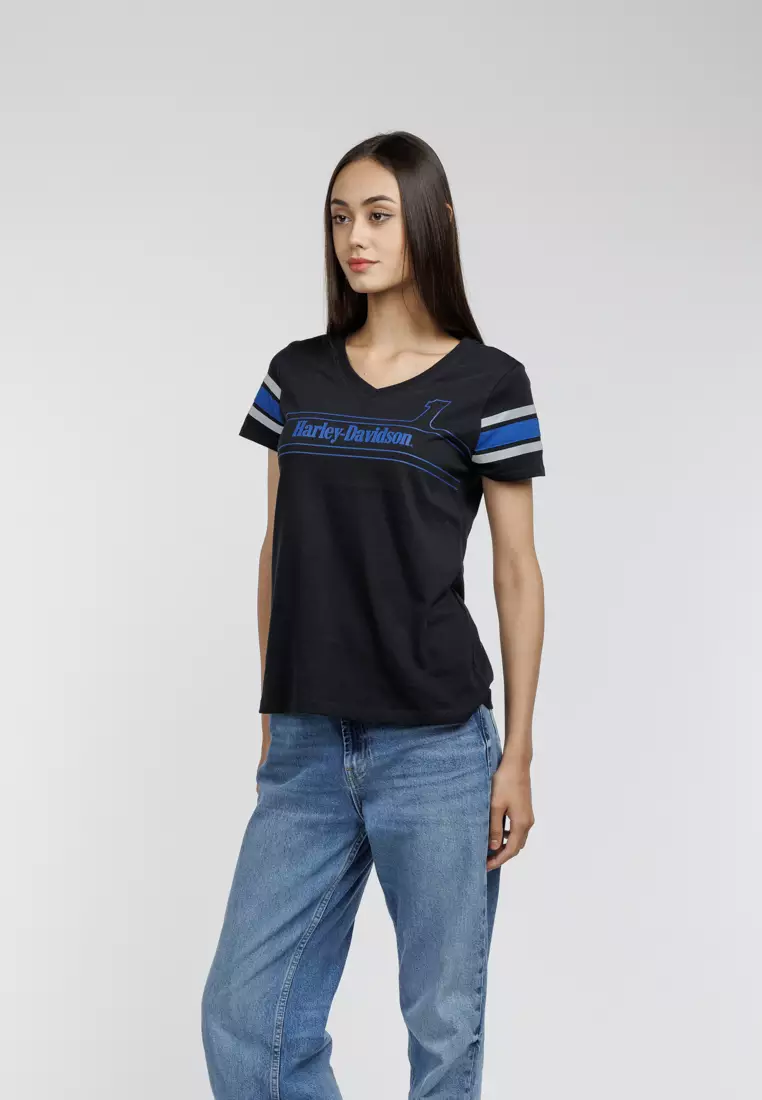 Harley-Davidson #1 Racing Tee with Reflective Stripe