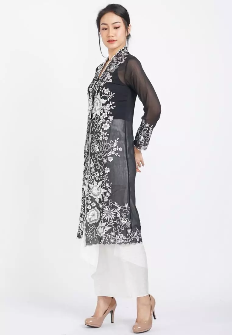 Kebaya Panjang Outer Kebaya Monokrom