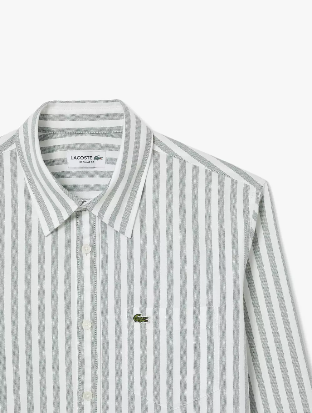 Regular Fit Striped Oxford Shirt - White