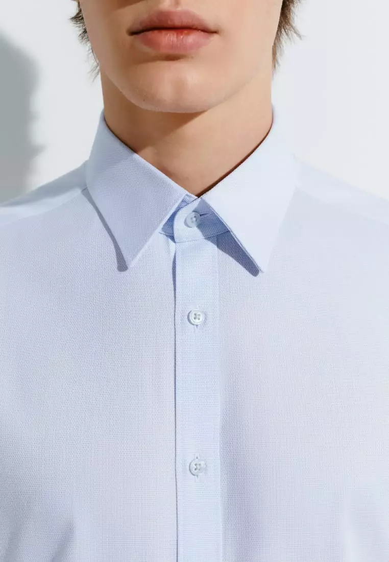 G2000 Easy Care Cotton Blend 2 Tone Shirt