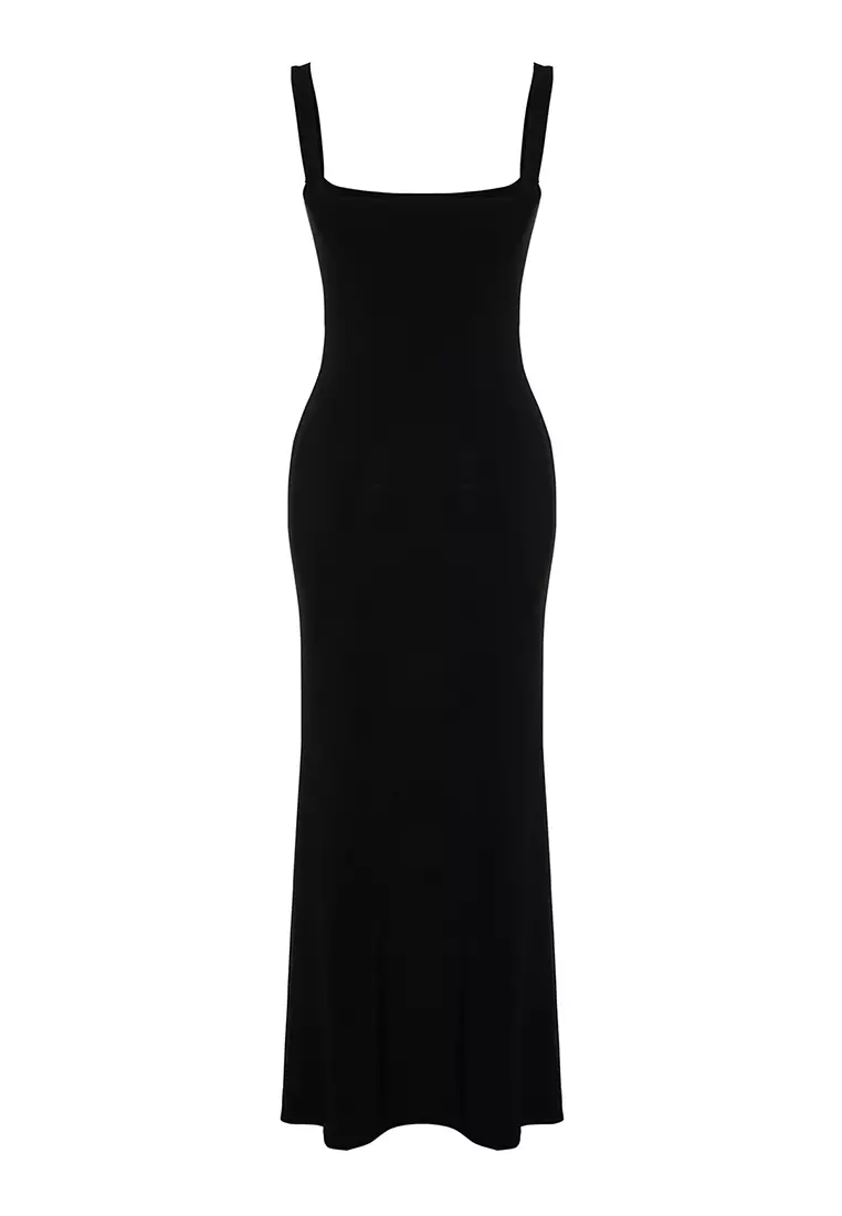 Buy Trendyol Fitted Square Neck Maxi Dress 2024 Online | ZALORA Philippines