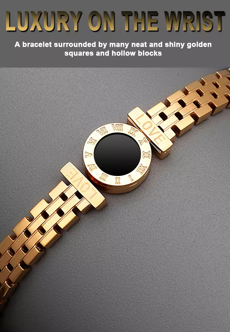 Gelang Wanita Titanium Fashion Original Perhiasan Gelang Cewek Anti pudar