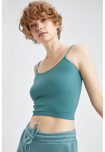 Buy Defacto Strappy Crop Top 2022 Online Zalora Philippines