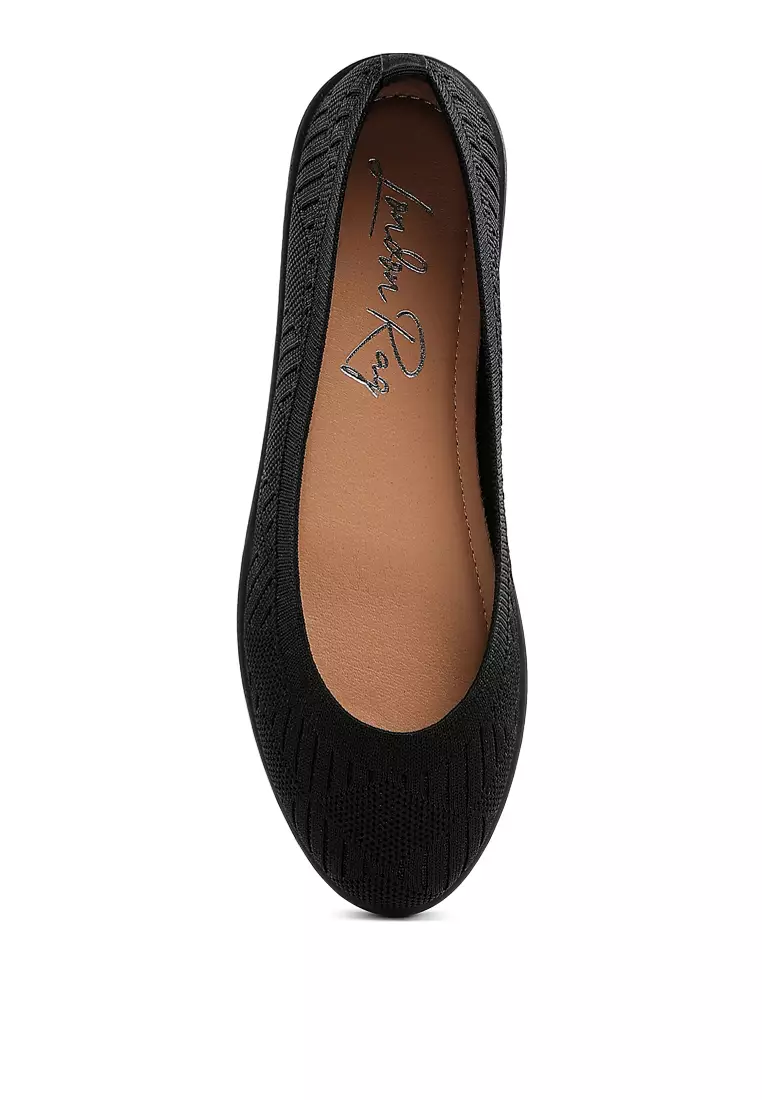 Buy London Rag Knitted Flat Ballet Flats in Black 2026 Online | ZALORA