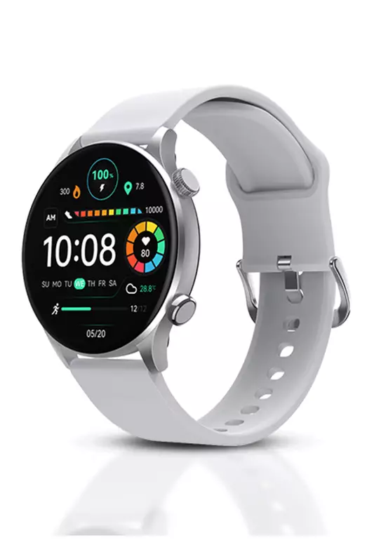 Solar Plus RT3 LS16 (Silver) Smartwatch Fitness Tracker BT Phone Calls 105 Sports 7 Days Battery Life