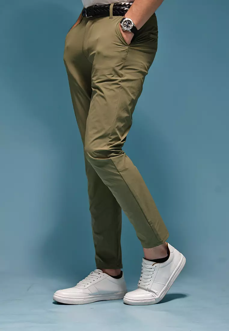 Celana Chinos Long Pants Nylon Stretch OXCON Army