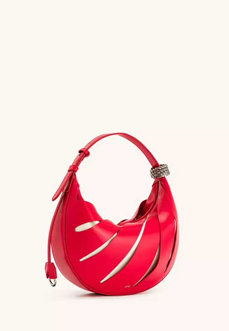 Jana Hollow Out Shoulder Bag - Red