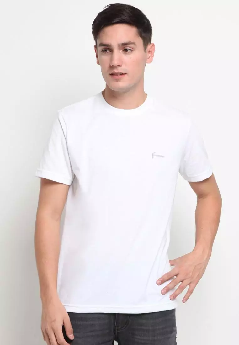 Hammer Men Basic T-Shirt Z1TO001W1 | Kaos Pria Lengan Pendek Putih