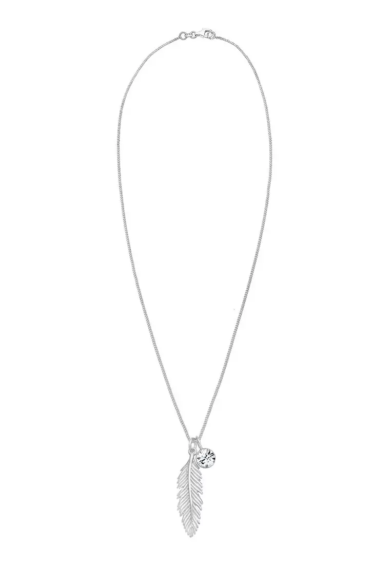 Necklace Crystal Feather