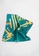 Khalifah by N green and gold Abstract Emerald Painted Pocket Square DD1BFAC581C86BGS_1