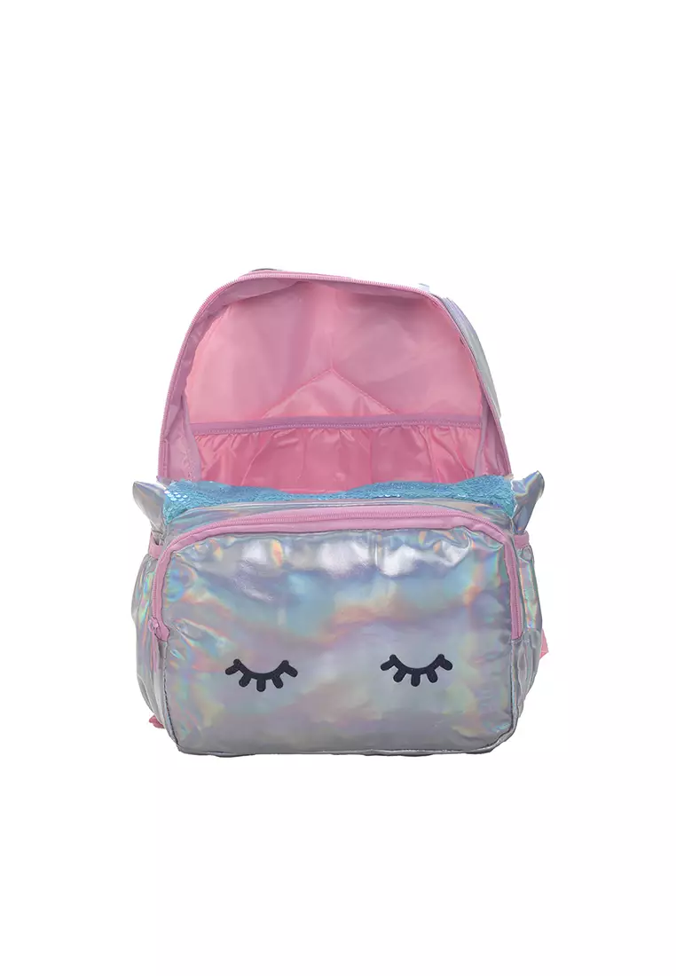 Tas Ransel Anak Unicorn Sequin Medium Tosca Pink 35x30 cm
