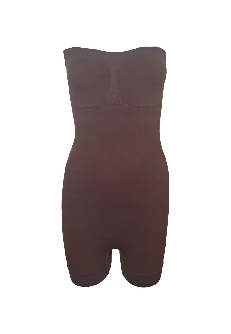 Strapless Sculpting Bodysuit Seamless Shapewear for Women 