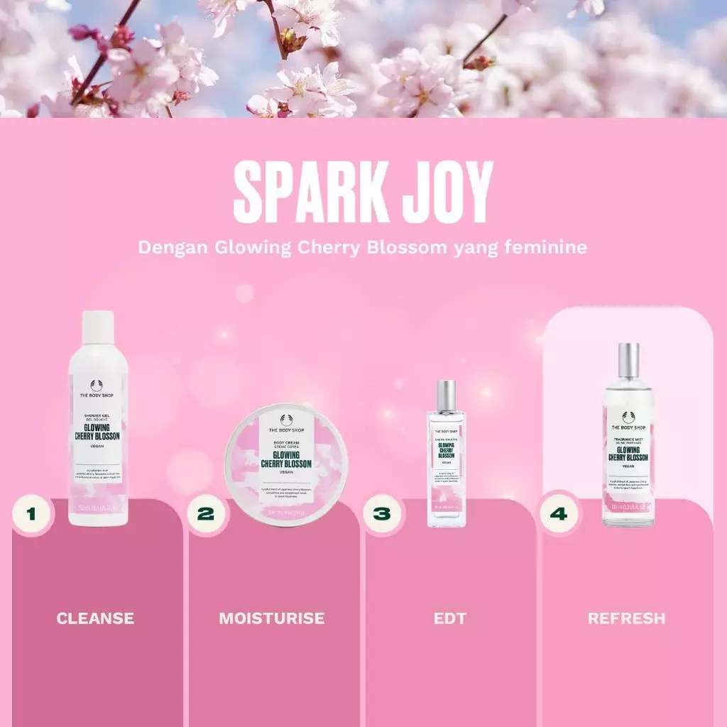 Glowing Cherry Blossom Body Mist 100ml