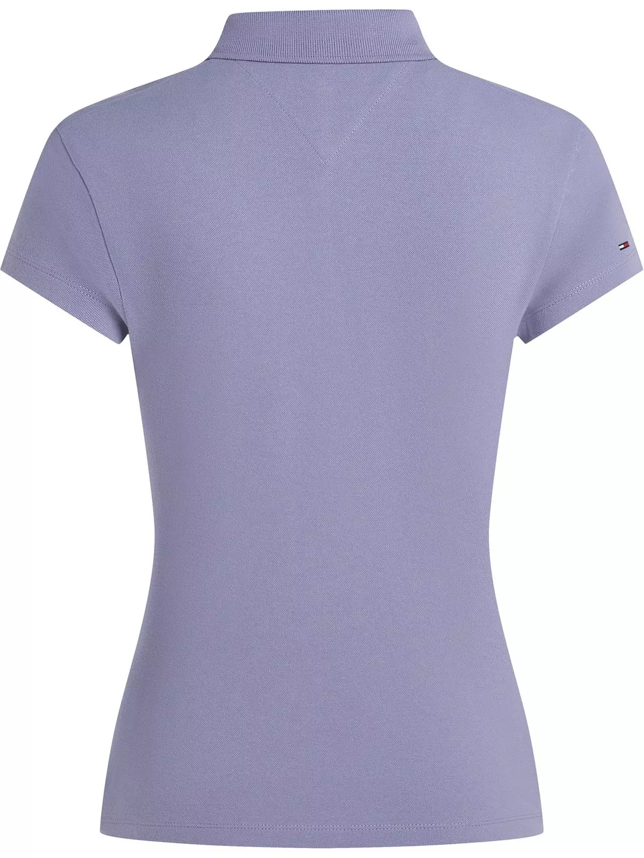 Tommy Hilfiger - Slim-cut purple polo shirt with script logo