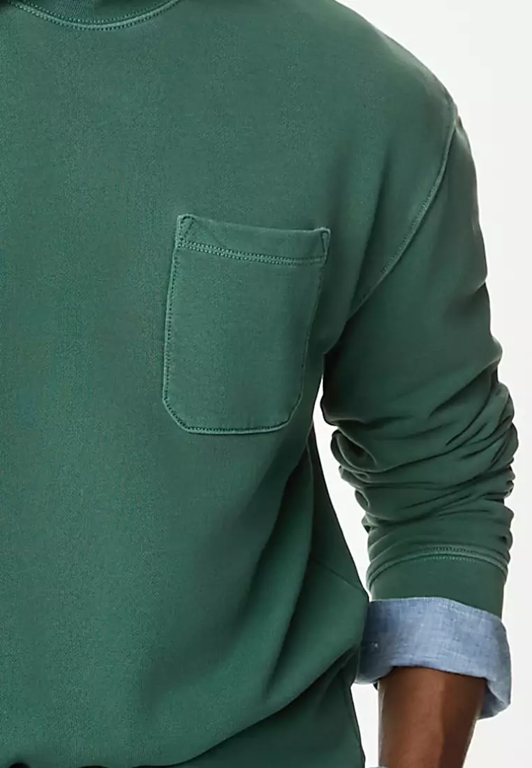 Pure Cotton Crew Neck Sweatshirt