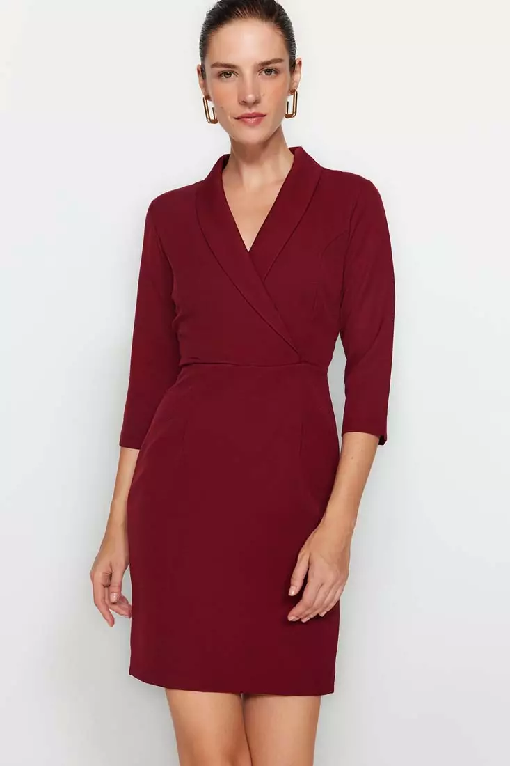 Buy Trendyol Jacket Collar Dress 2024 Online ZALORA