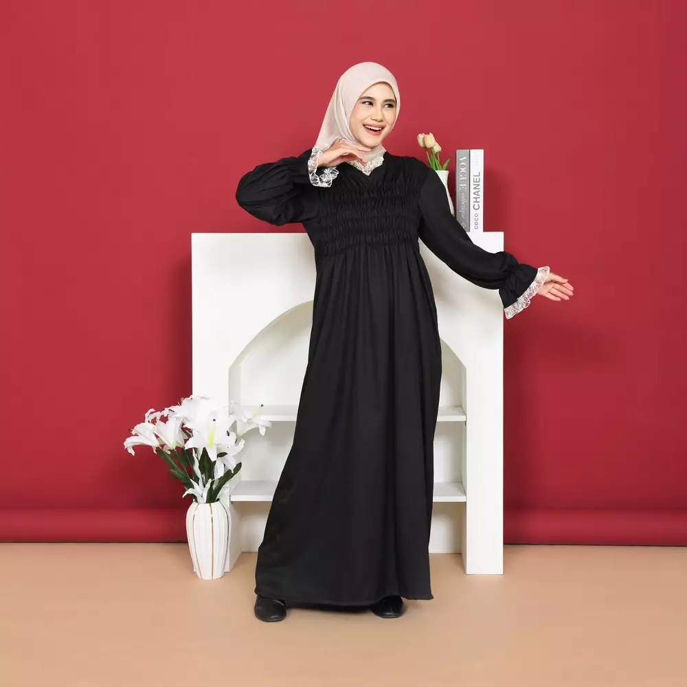 Eliana Rubber Dress - Black M19932 R77S1