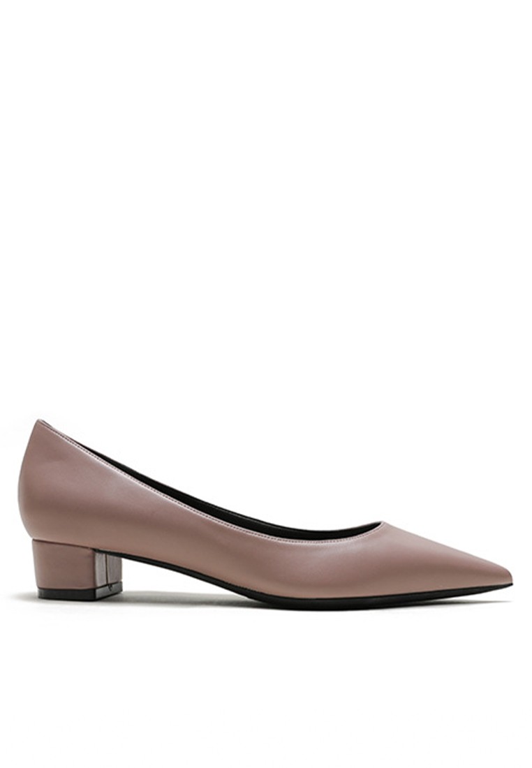 3CM Uniform Pointed Low Heel Shoes HZL231