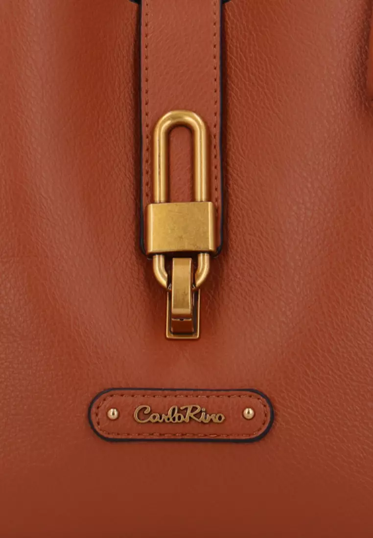 Buy Carlo Rino CR Elise Mini Charm Top Handle - Brown 2026 Online | ZALORA