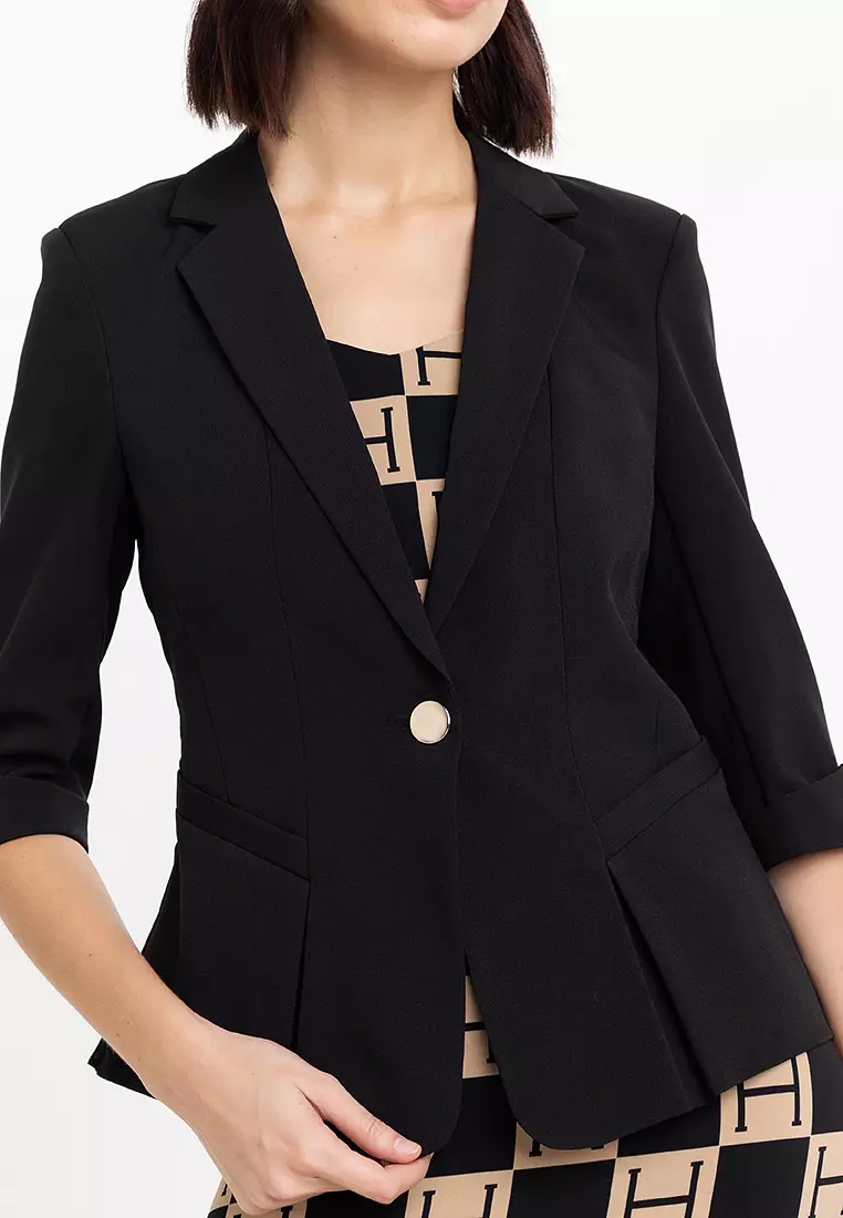 Stretch Fabric Super Slim Blazer