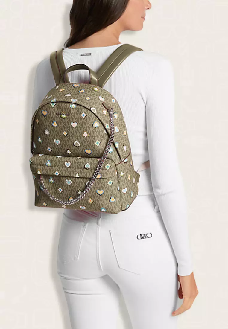 Michael Kors Medium Slater Signature Backpack in Olive Green- NWT ♦️♠️♥️♣️ s-l400.jpg main image 2