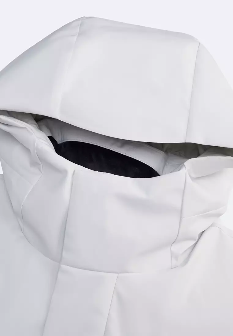 男裝 K-SWISS LOGO 防風防潑水鵝絨連帽羽絨外套