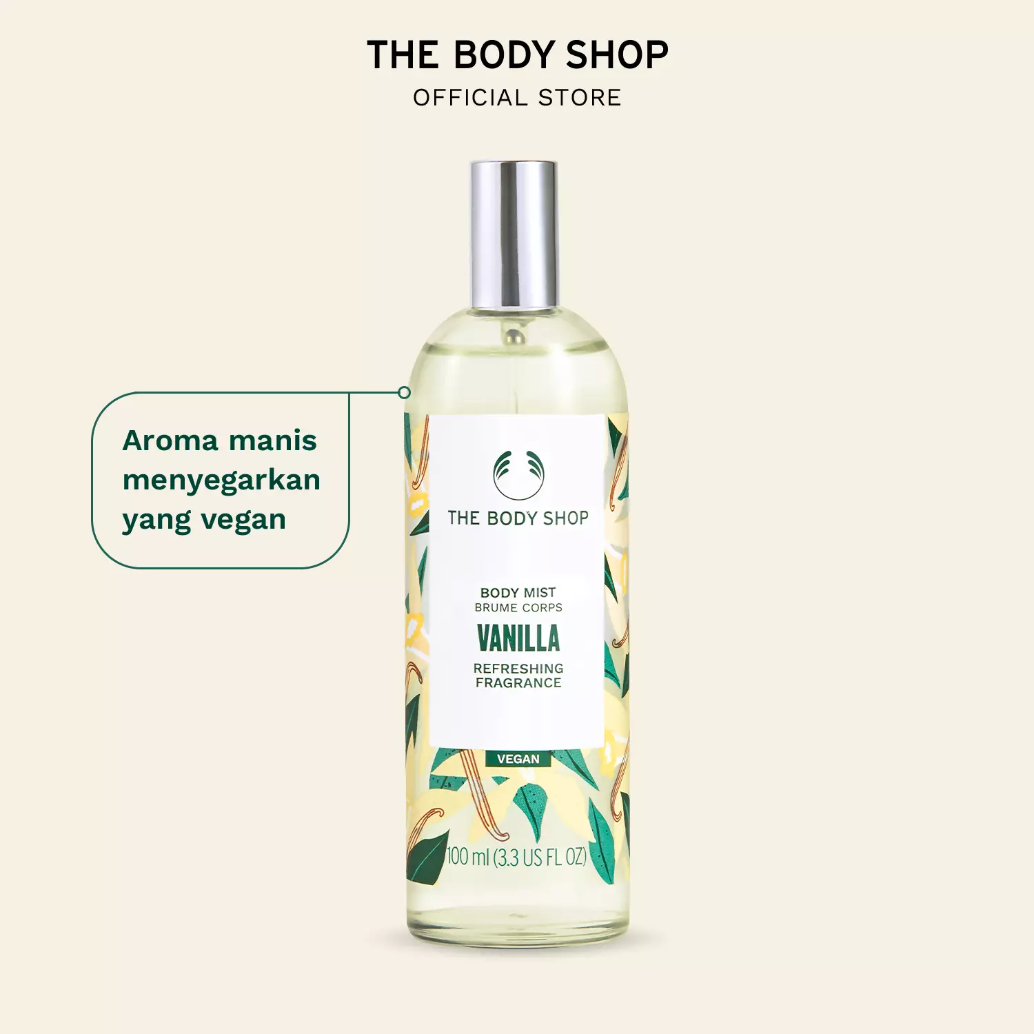 Vanilla Body Mist Fragrance 100ml