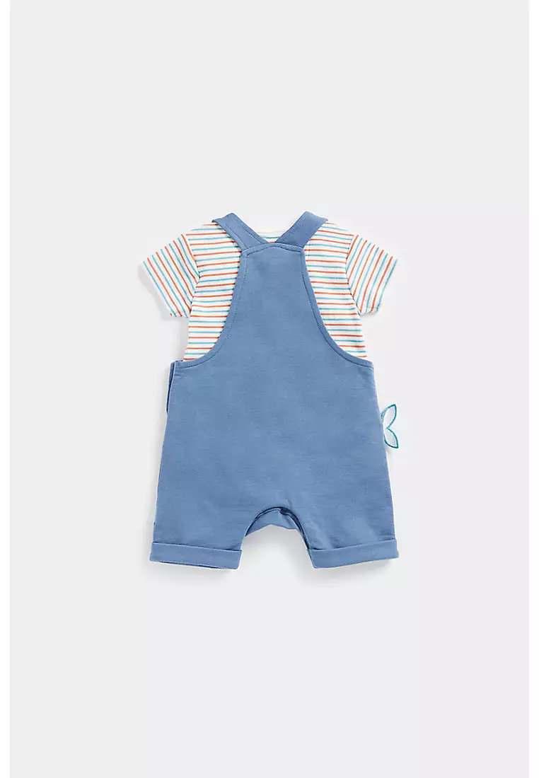 Mothercare Monkey Bibshorts and Bodysuit Set
