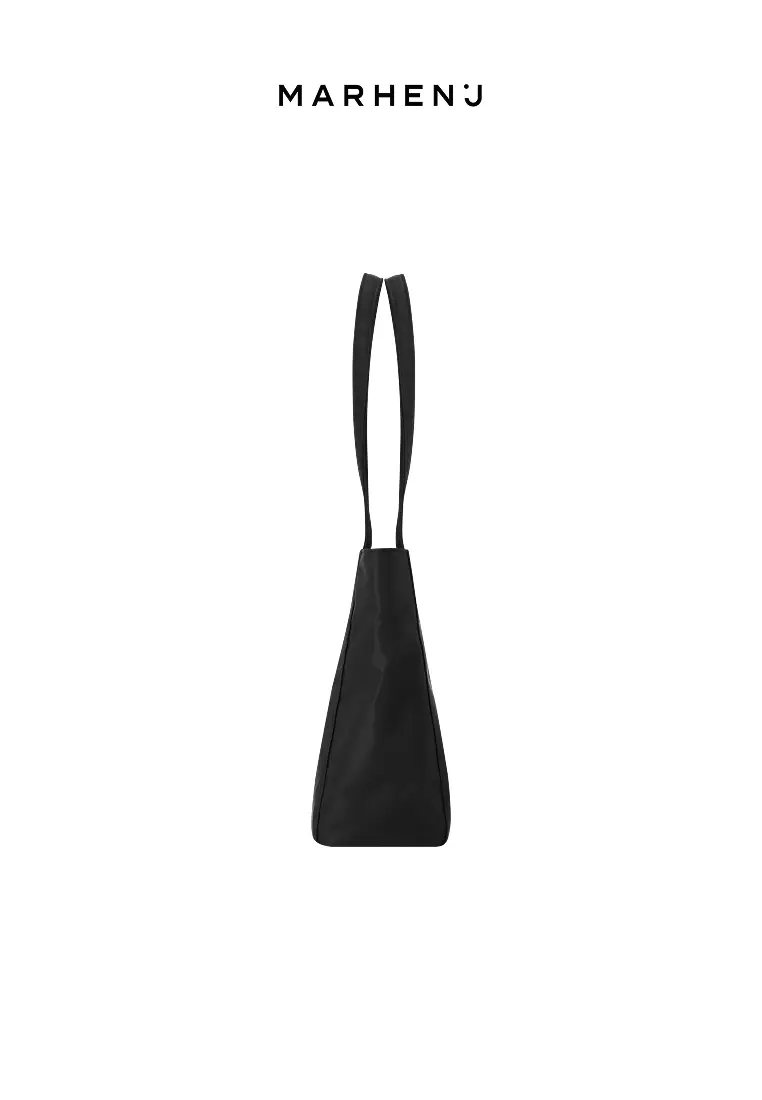 BONA Nylon Shoulder Bag All Black