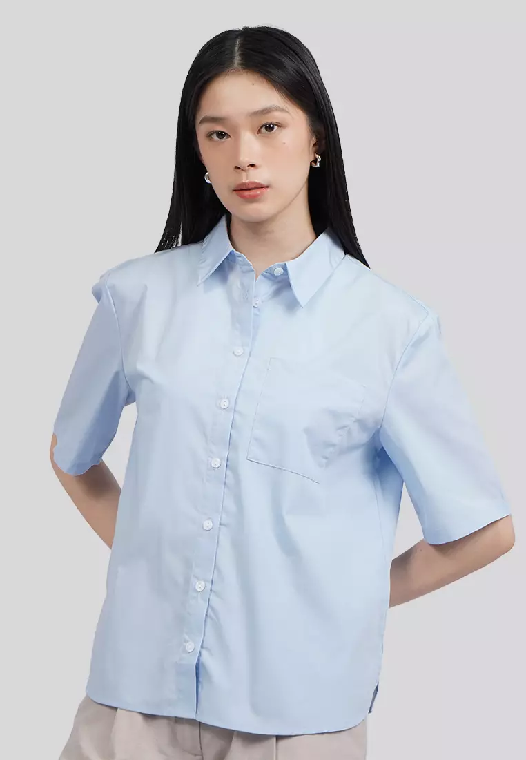 Easy Care Oversized Short Sleeve Shirt