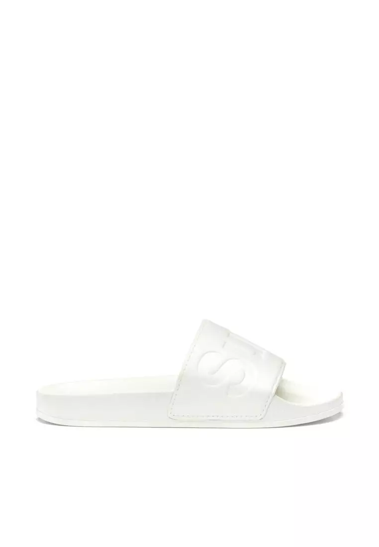 Discount on Superga  shoes - SKU: 1908 Slides Polysoft White Avorio