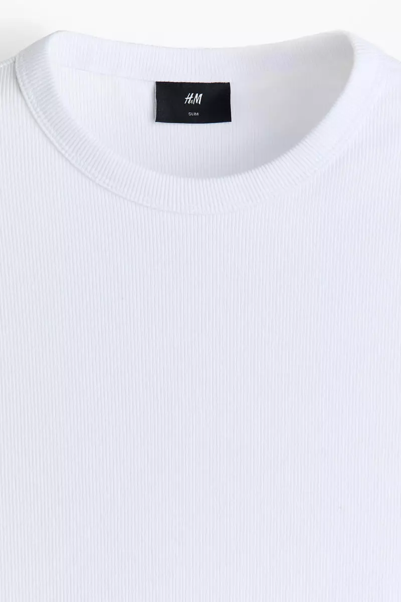 Slim Fit Ribbed T-shirt