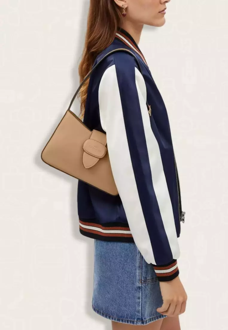 Coach Eliza Shoulder Bag With Leather Covered Closure Tan