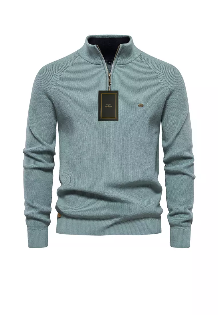 Stand Collar Slim Fit Sweater AX-Y832